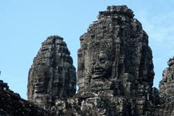 The temple of Bayon, which consists of 216 large stone faces, provides hours of exploration and observation