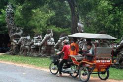 Our tuk-tuk driver was valuable to cover the vast area of the temples of Angkor