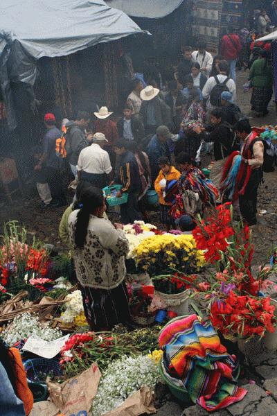 Market day in Chichicastenango. The largest indigenous market event in Guatemala.