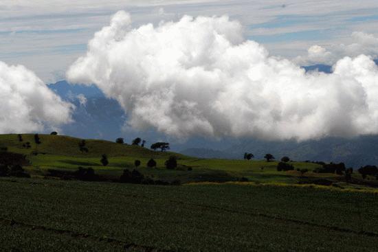 The beautiful mountains of Cartago