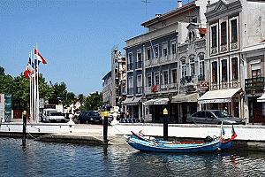 The canals around downtown Aveiro.