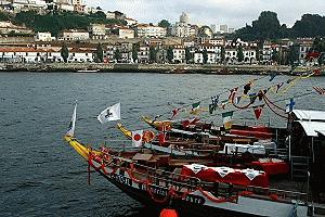 The Douro River in Porto. On the opposite bank is where all the famous Port wine distribution centers are located.