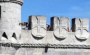 Perched for the photo on Torre de Belem in Lisboa.