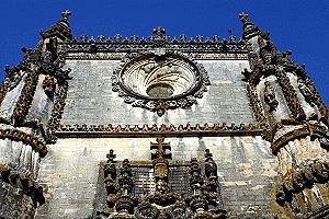 The famous back facade of the Convento Christo