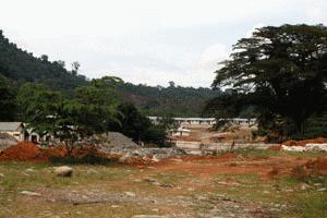 Aftermath of the November 2003 flood, which killed 512 people and destoryed 90% Bukit Lawang