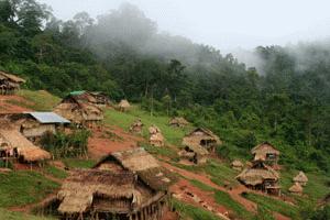 This Akha village high in the Nam Ha was our day two destination.