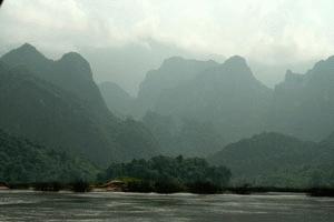 Dramatic limestone peaks are present throughout this spectacular river trip