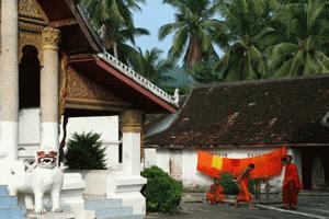 Luang Prabang is famous for the number of Buddhist Wats.