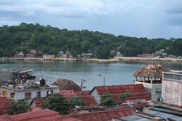 Flores, Guatemala. A small, old colonel town sitting on an island in the middle of Lago Flores near Tikal.