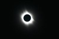 A photo of the total eclipse of the sun