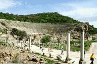 The arena where St. Paul preached to the Ephesians.