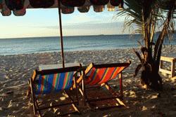 As the sun begins to set I reflect back on our 4 days at Koh Samet.. Basically, I had a difficult time leaving these 2 chairs.