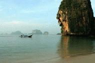 This limestone monolith dominates this tranquil bay near Railay.