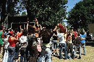 World Cup fever!! In a crowded Aveiro park, loyal fans cheer a Portugal goal against Mexico. Participating in the countrywide enthusiasm of Portugal's march to the semi-finals has been an amazing cultural experience.