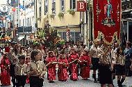 The Festa of Sao Joao procession through Braga