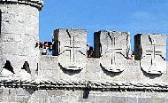 Perched for the photo on Torre de Belem in Lisboa.