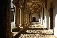 The beautiful and symteric exterior hallways of Tomar