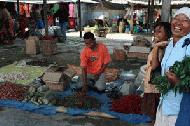 Saturday morning market at Bukit Lawang.  Selling mostly chillies, brown sugar and fruits.