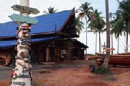 The Cape Pakarng boat yard. Dedicated to replacing all local fishing boats lost in the tsunami through volunteer efforts.