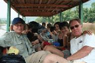 A boat load of farangs head to Luang Prabang