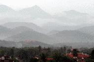 Luang Prabang in the morning.  Luang Prabang is a UNESCO World Hertigage city