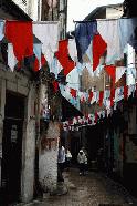 RTW0108  Flags and a small street in Stonetown