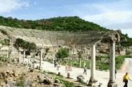 The arena where St. Paul preached to the Ephesians.