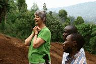 The week's success of cultivating and planting the one acre plot is very evident in Marcia's expression of gratitude and appreciation.