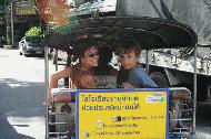 No trip to Bangkok is complete without the obligatory Tuk-Tuk ride through the city's chaotic streets and traffic.