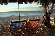 As the sun begins to set I reflect back on our 4 days at Koh Samet.. Basically, I had a difficult time leaving these 2 chairs.