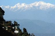 Kanchenjunga, the world's third highest mountain, dominates the Darjeeling skyline.